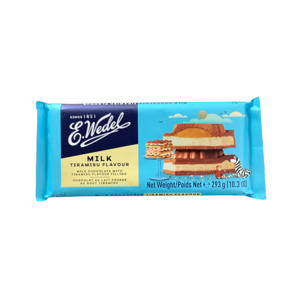 E.Wedel Milk Chocolate Tiramisu  Flavour Filling 293g
