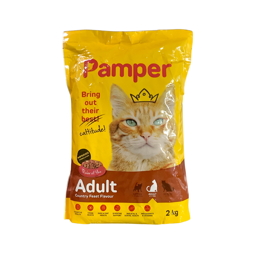 Pamper Adult Cat Country Feast Flavour 2kg