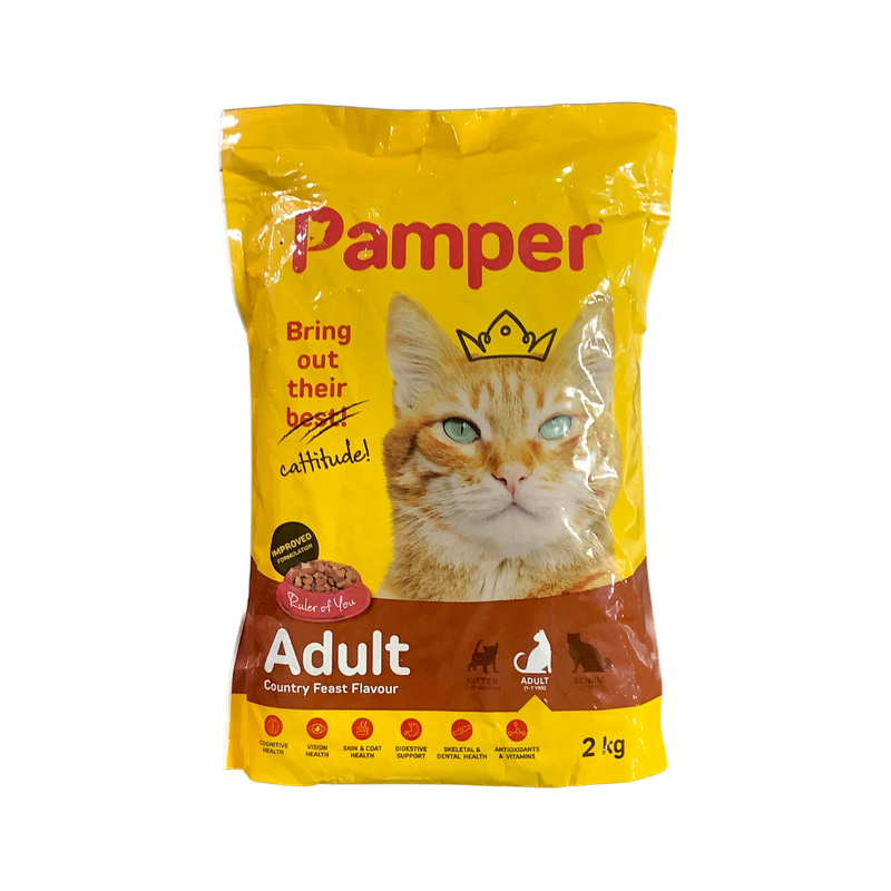 Pamper Adult Cat Country Feast Flavour 2kg