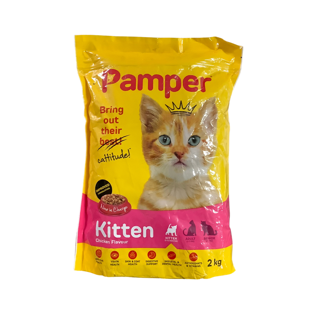 Pamper Kitten Chicken Flavour 2kg