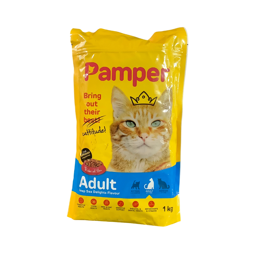 Pamper Adult Cat  Deep Sea Delights Flavour 1kg
