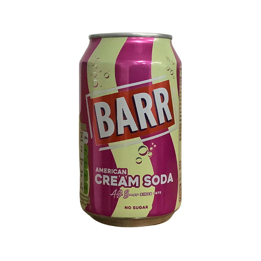 Barr American Cream Soda Flavour No Sugar 330ml
