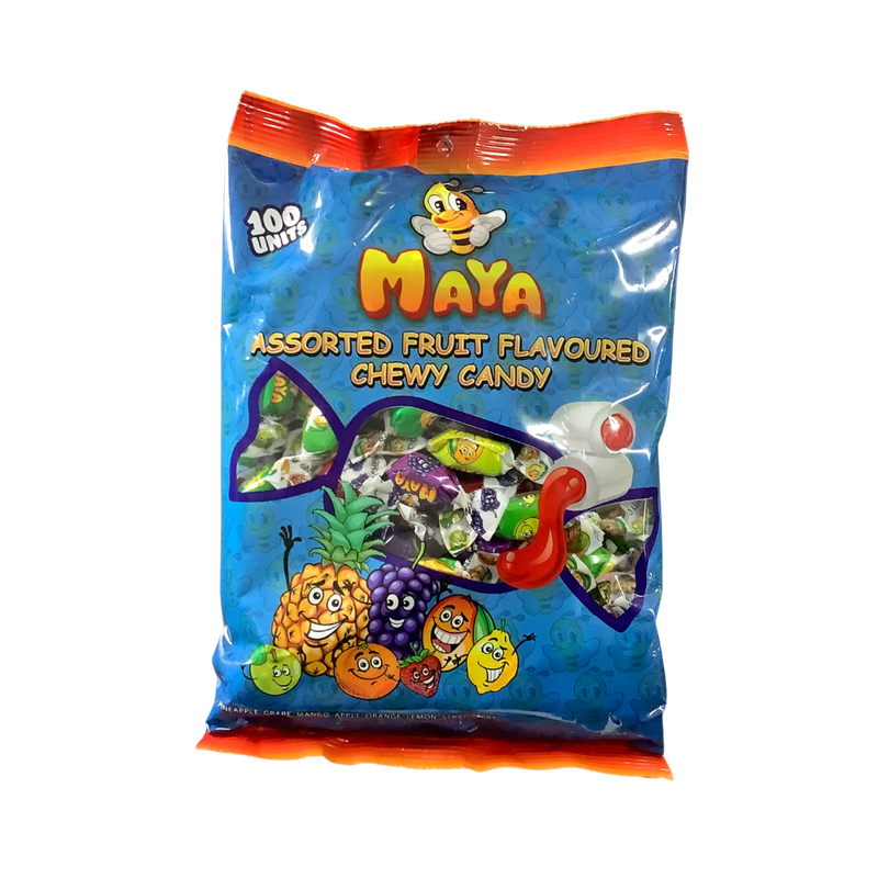 Maya Assorted Fruit Flavoured Chewy Candy 100 Pcs