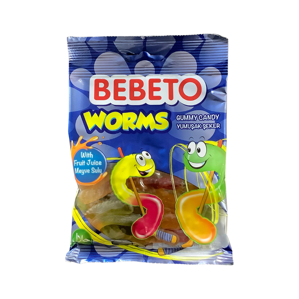 Bebeto Worms Jelly Gum 80g