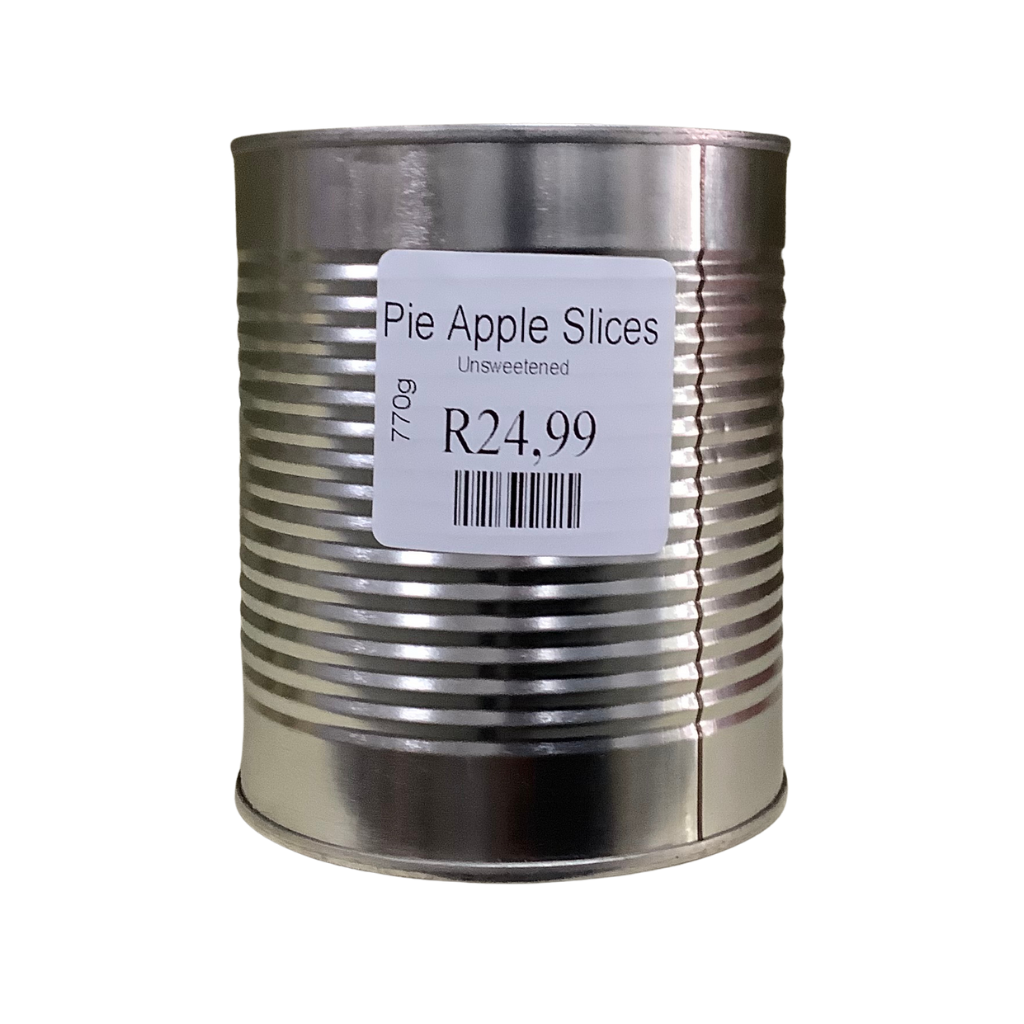 Canned Pie Apple Slices Unsweetened 770g