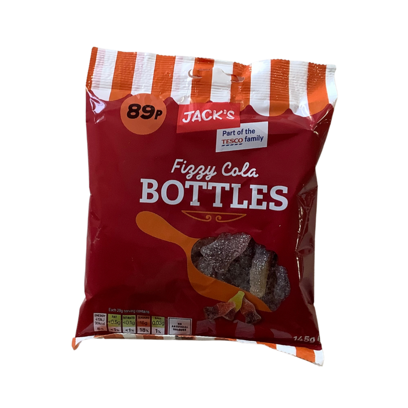 Jack&#39;s Fizzy Cola Bottles 145g