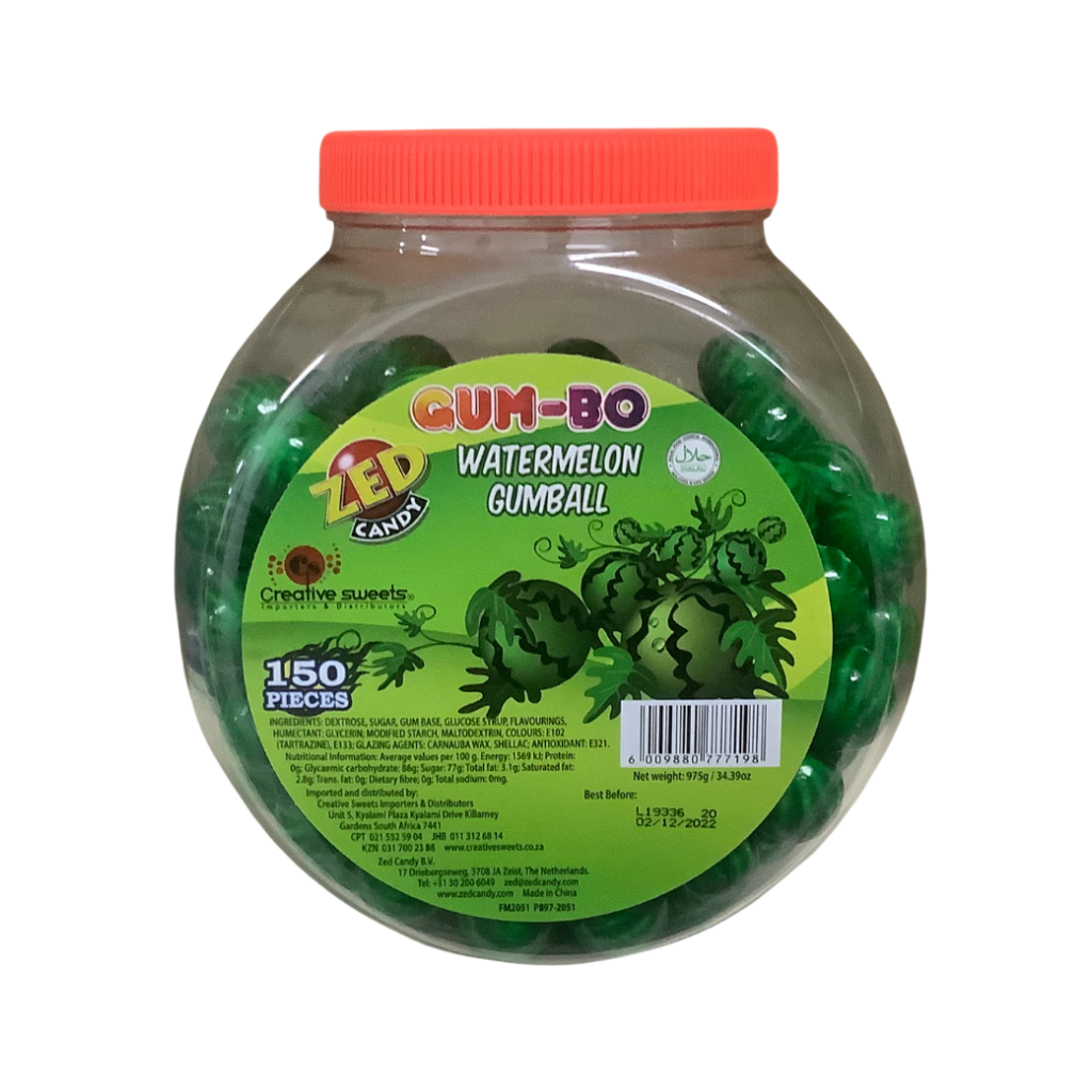 ZED Candy Gum-Bo Watermelon Gumball 150Pcs