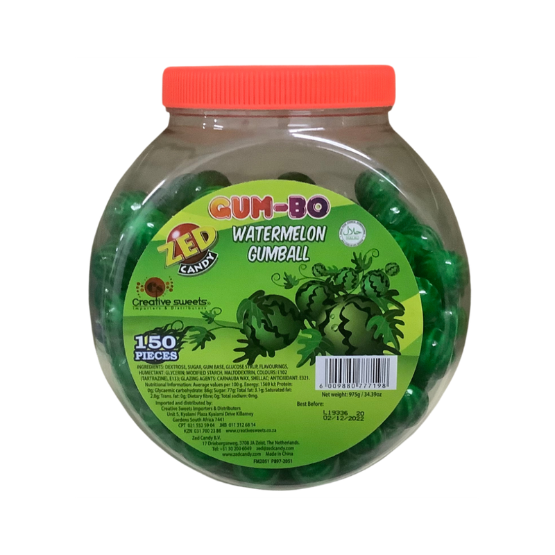 ZED Candy Gum-Bo Watermelon Gumball 150Pcs