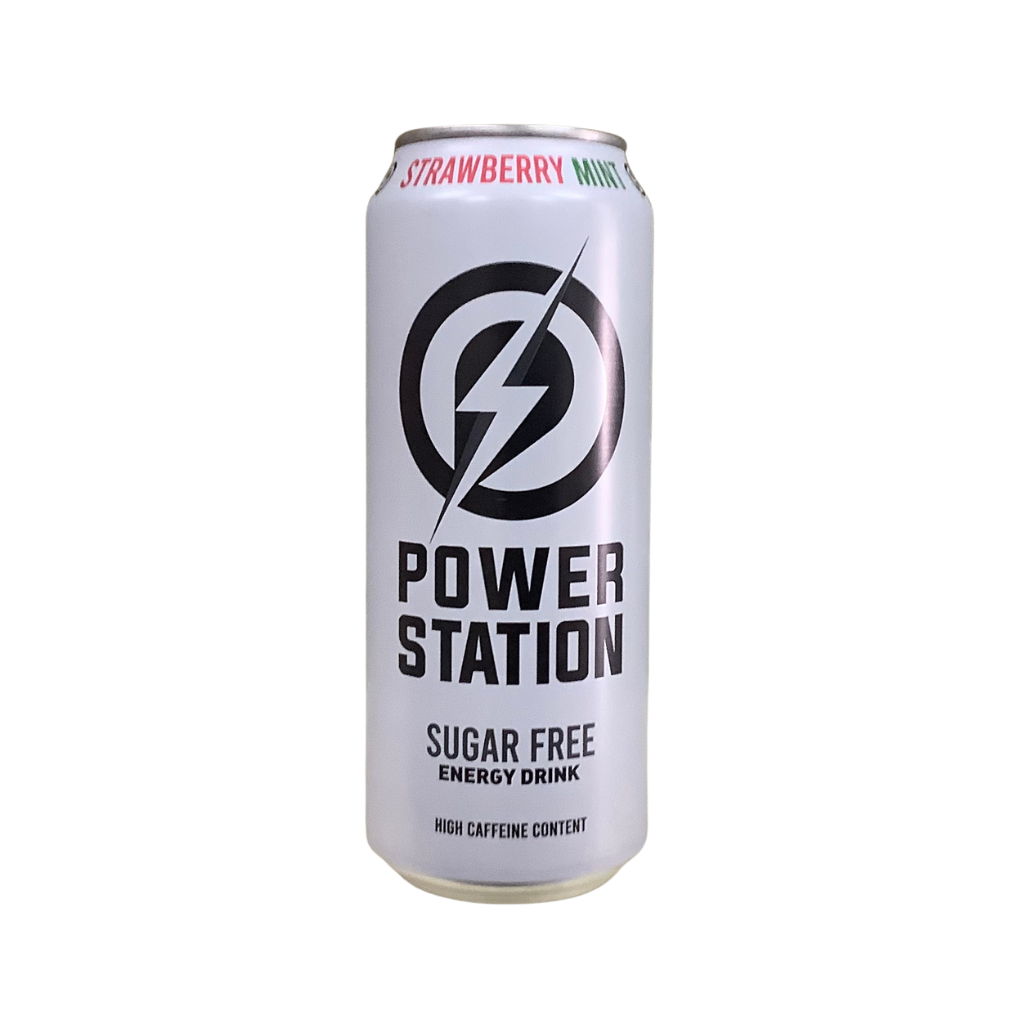 Power Station Strawberry Mint Energy Drink Sugar Free 500ml