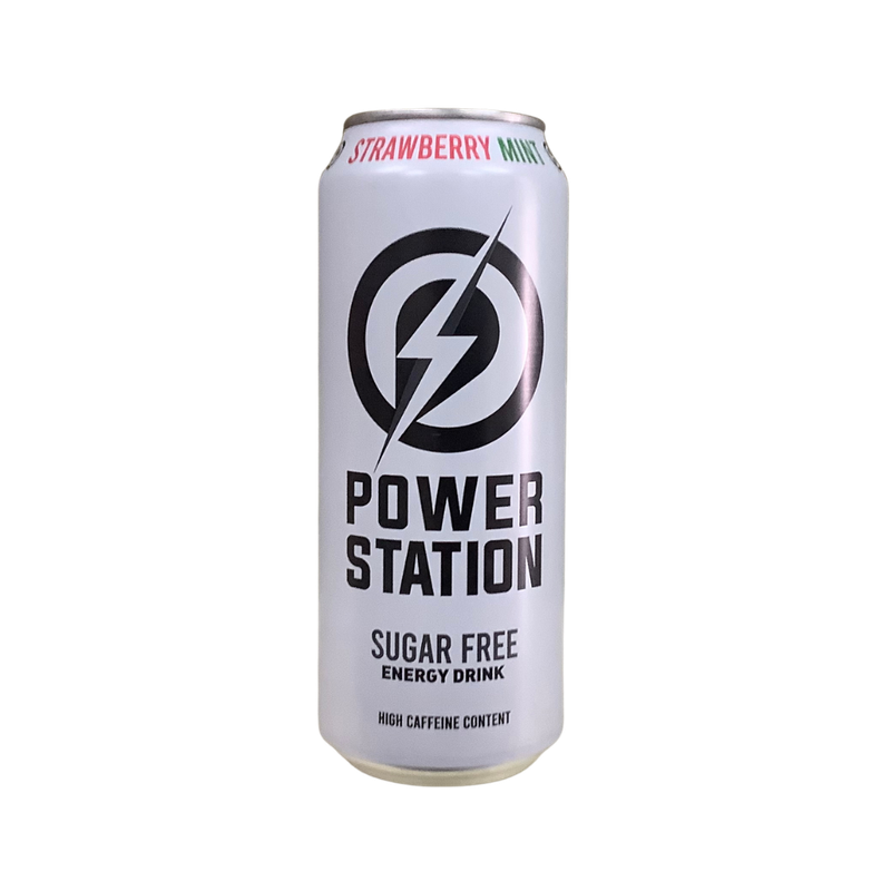 Power Station Strawberry Mint Energy Drink Sugar Free 500ml