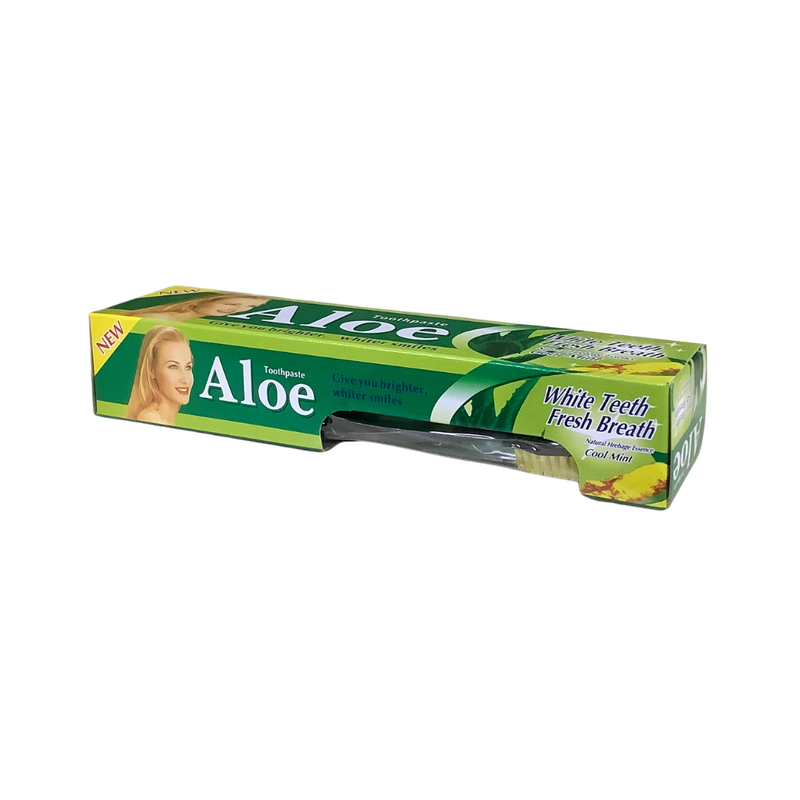 Aloe Toothpaste Cool Mint 105g (free toothbrush)