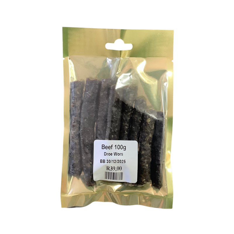 Beef Dröe Wors 100g
