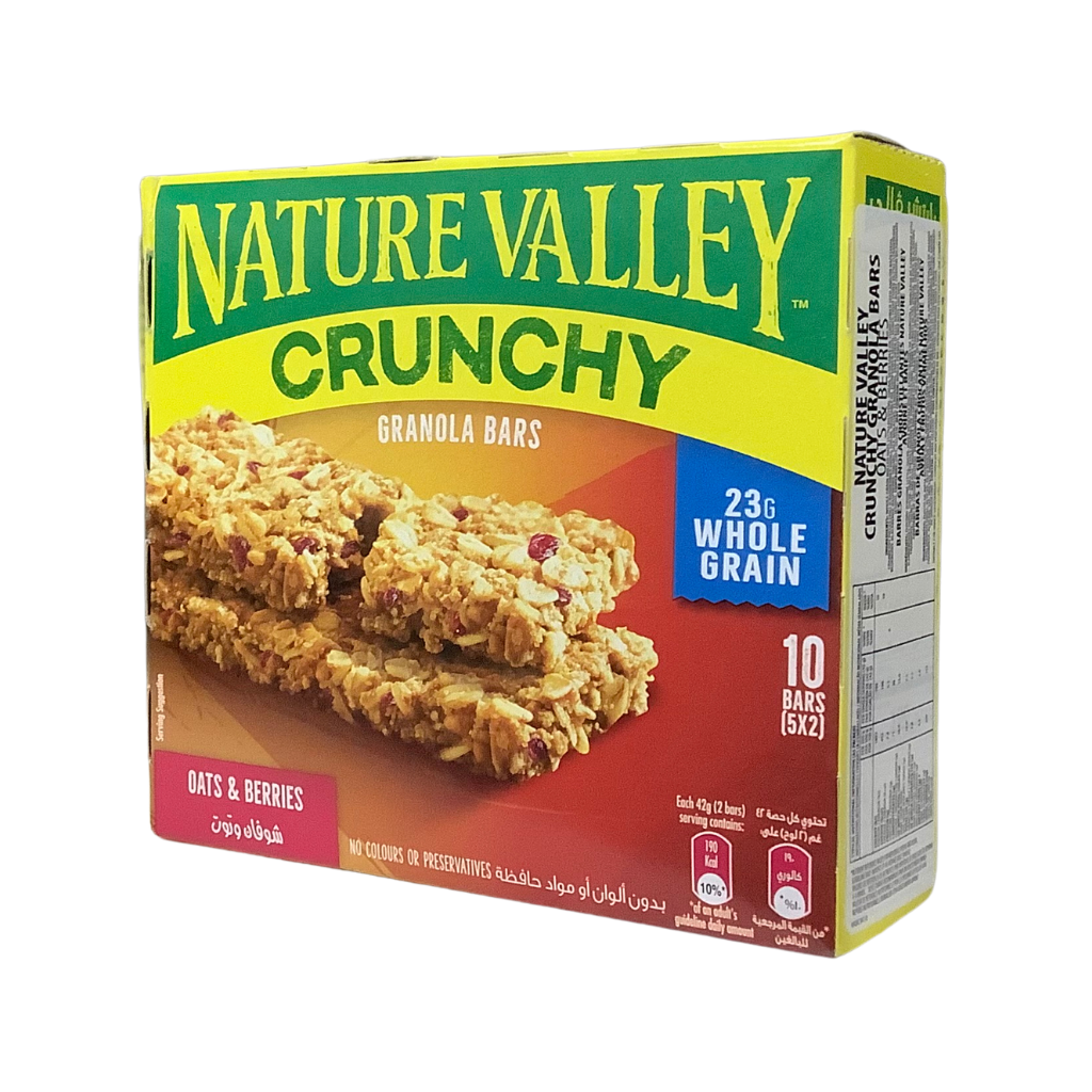 Nature Valley Crunchy Granola Bars Oats &amp; Berries 5 x 42g