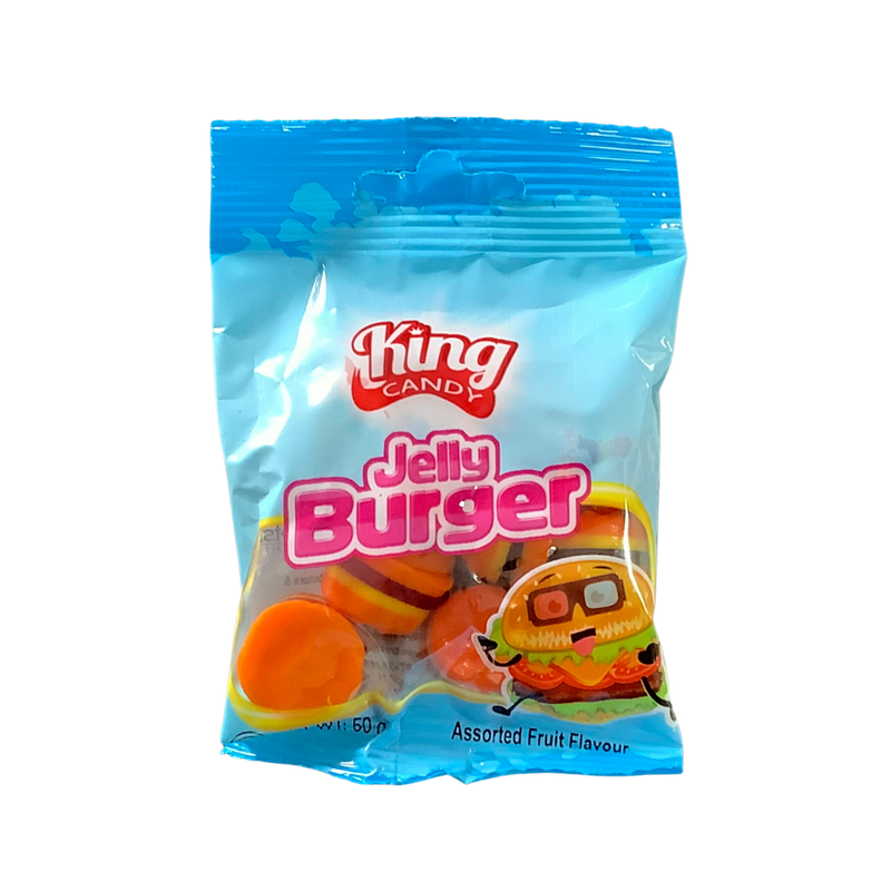 King Candy Jelly Burger Fruit Flavours 50g