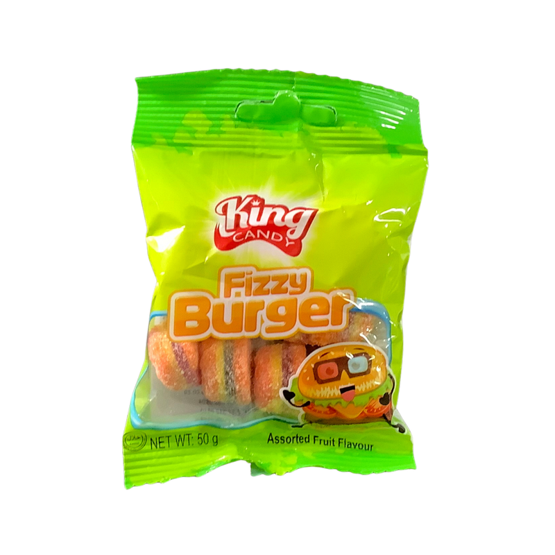King Candy Fizzy Burger Fruit Flavours 50g