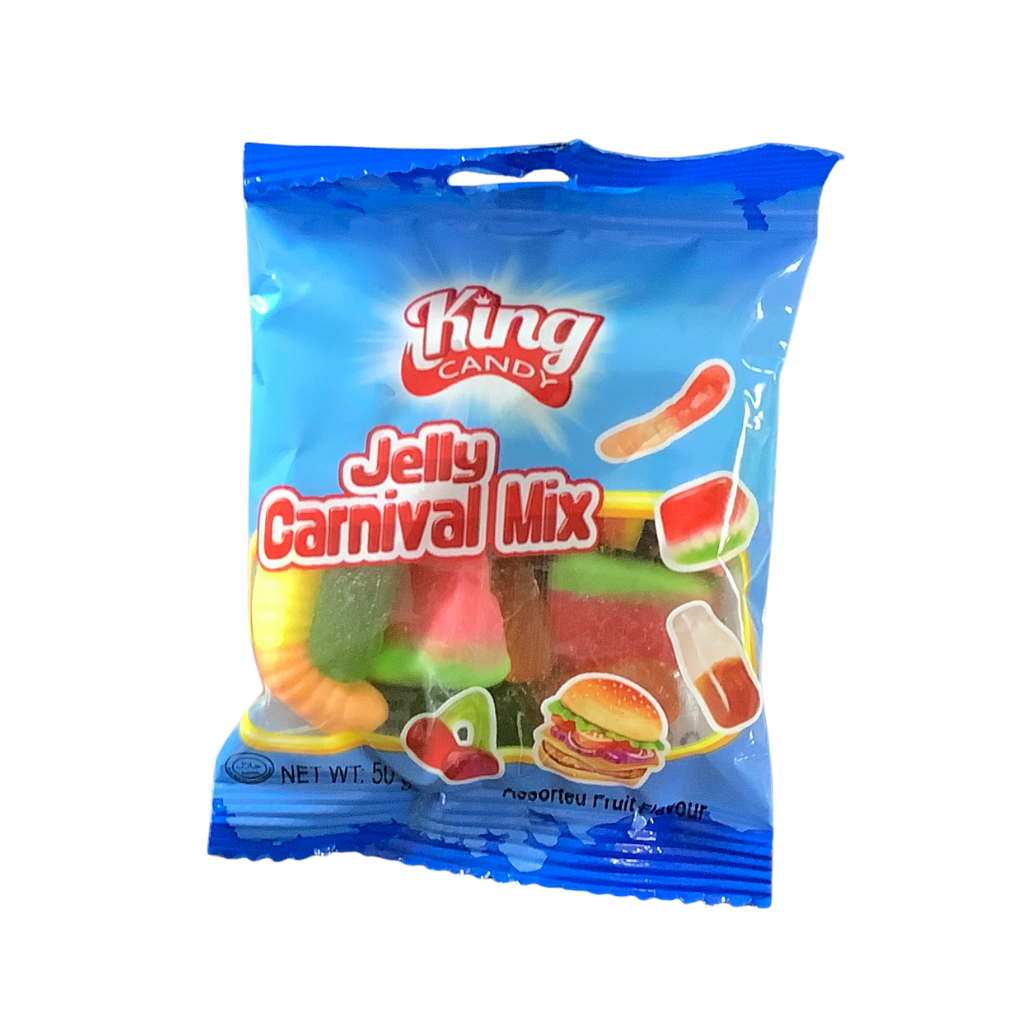 King Candy Jelly Carnival Mix Fruit Flavour 50g