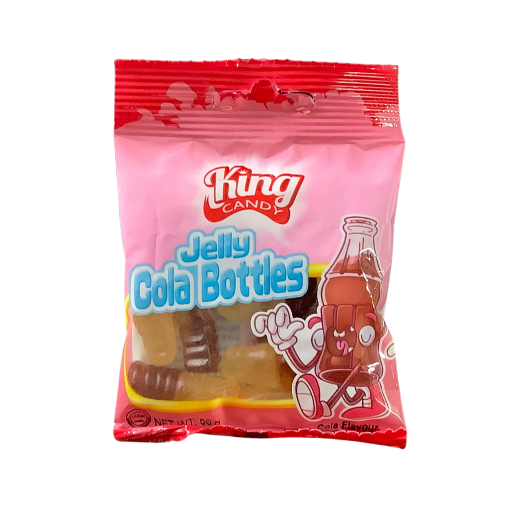 King Candy Jelly Cola Bottles Flavour 50g
