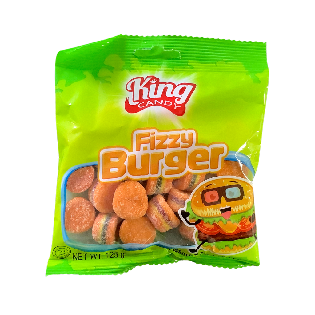 King Candy Fizzy Burger Fruit Flavours 125g