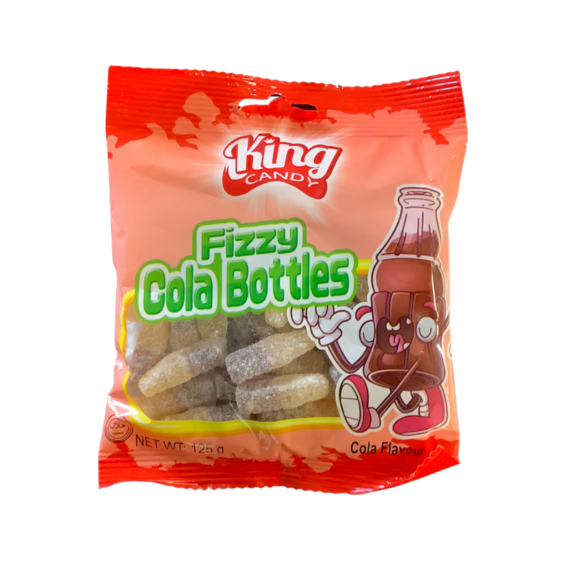 King Candy Fizzy Cola Bottles Flavour 125g