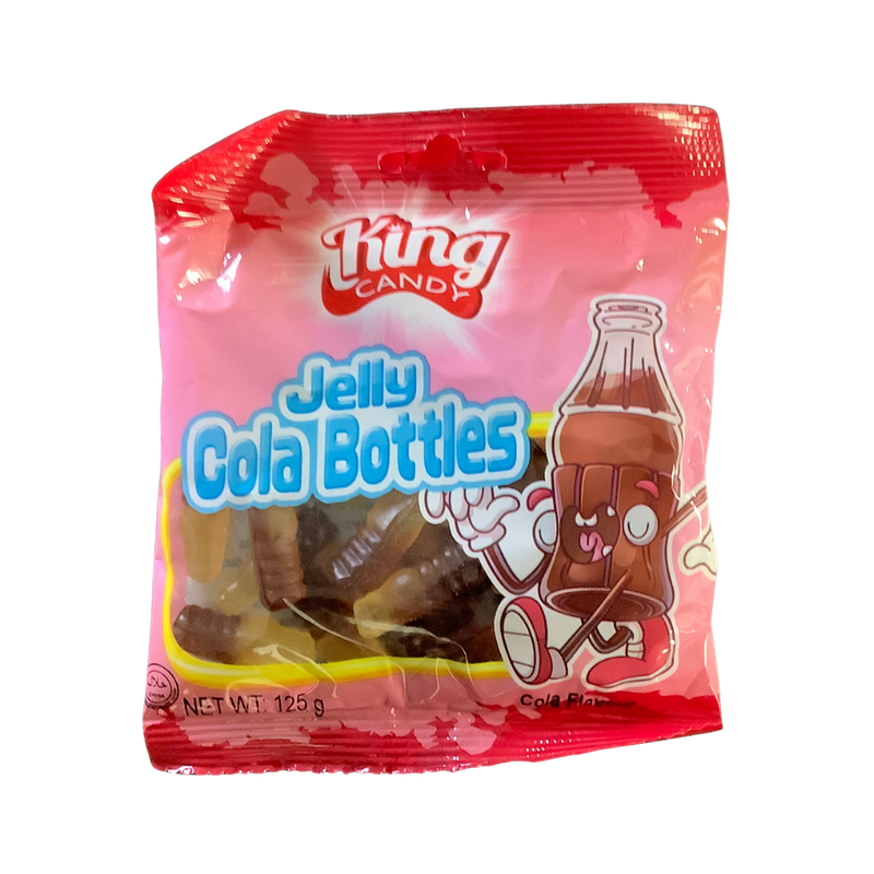 King Candy Jelly Cola Bottles Flavour 125g