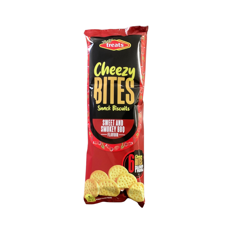 Treats Cheezy Bites Snack Biscuits Smokey BBQ 6 x 30g