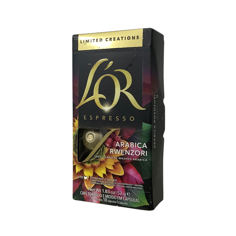 LOR Espresso Arabica Rwenzori Limited Creations 10 x 52g Capsules