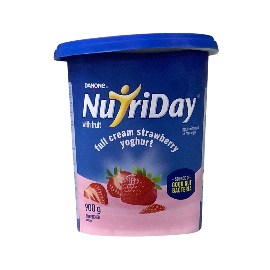 Nutriday Full Cream Smooth Strawberry Yoghurt 900g