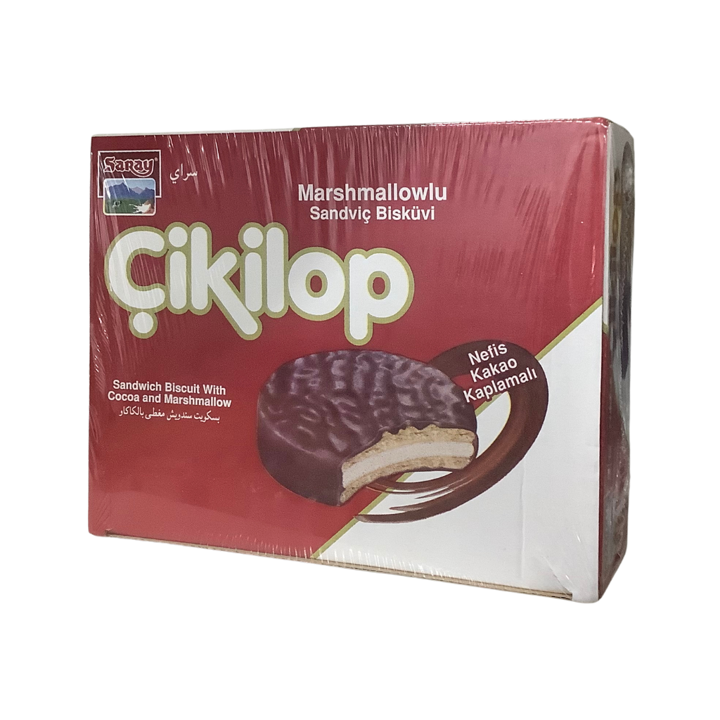 Cikilop Sandwich Biscuit With Cocoa &amp; Marshmallow 24 x 18g