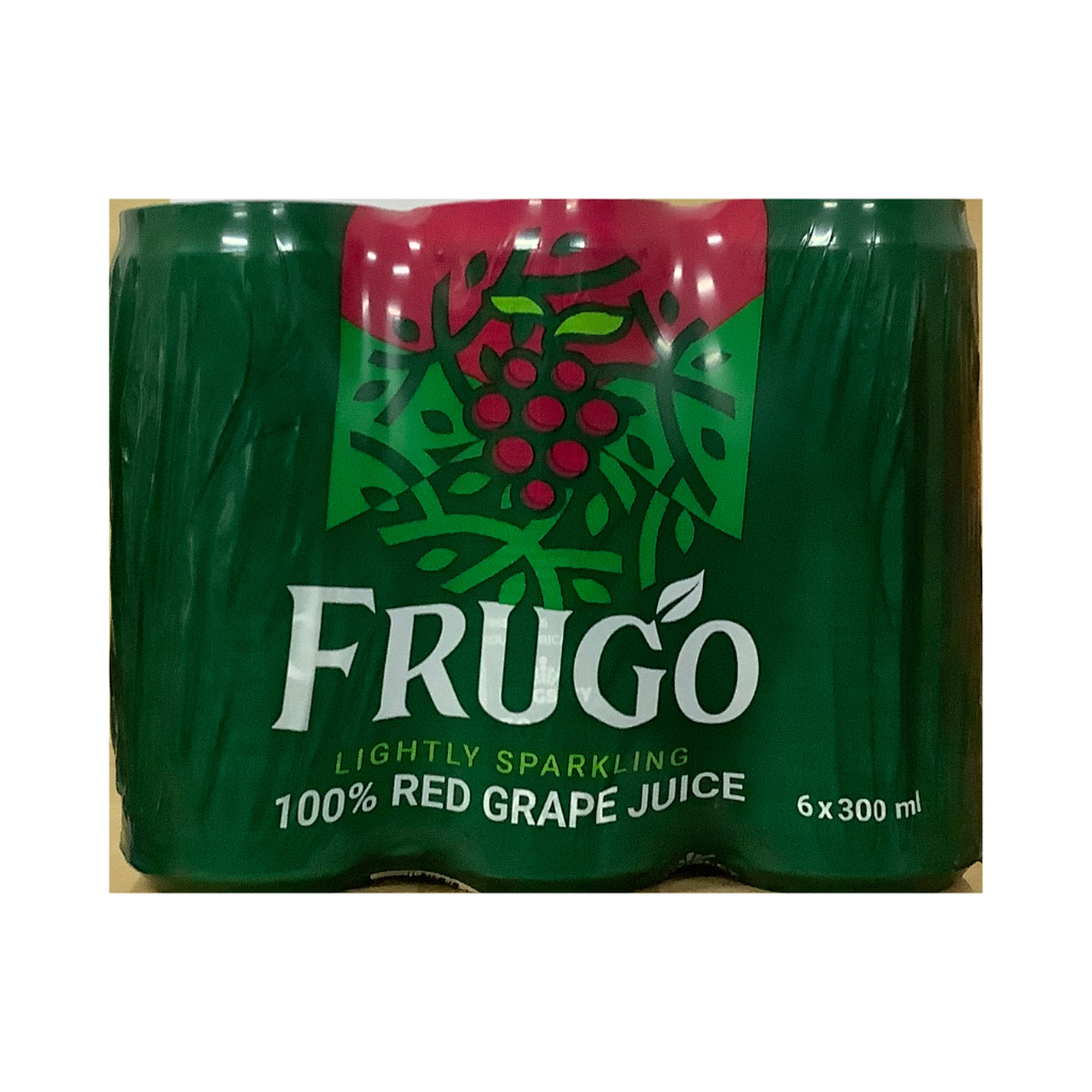 Frugo Lightly Sparkling 100% Red Grape Juice 6 x 300ml