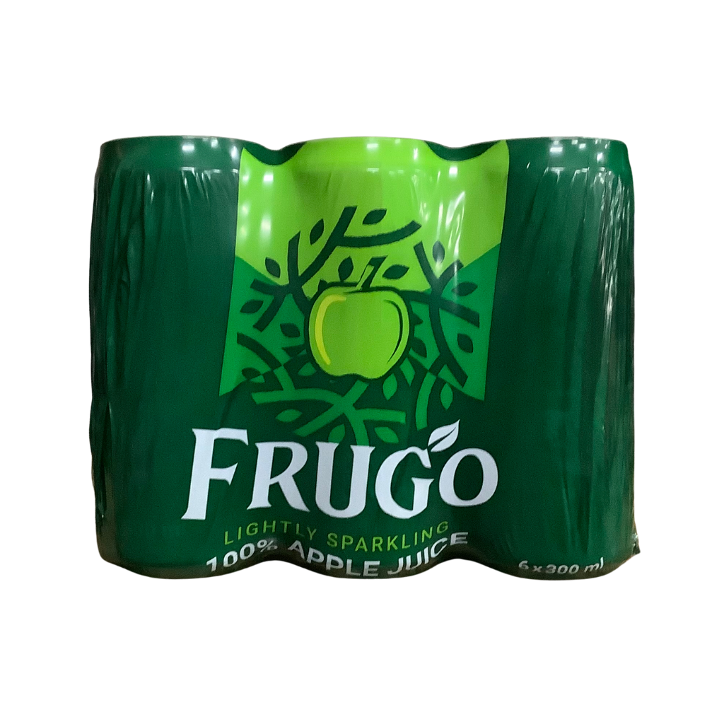 Frugo Lightly Sparkling 100% Apple Juice 6 x 300ml