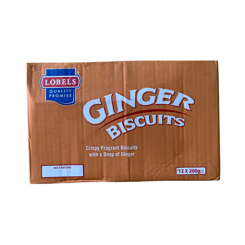 Lobels Ginger Biscuits 12 x 200g