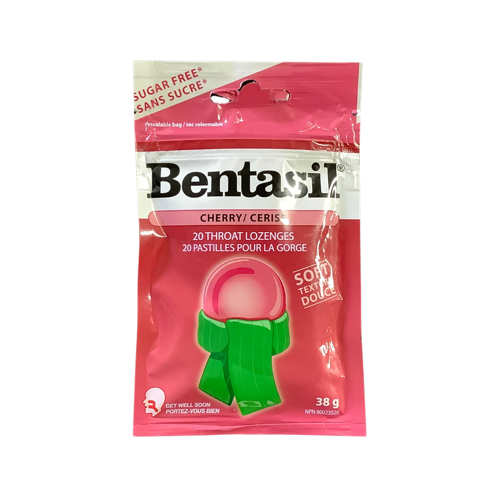 Bentasil Throat Lozenges Cherry Menthol 38g 20&#39;s