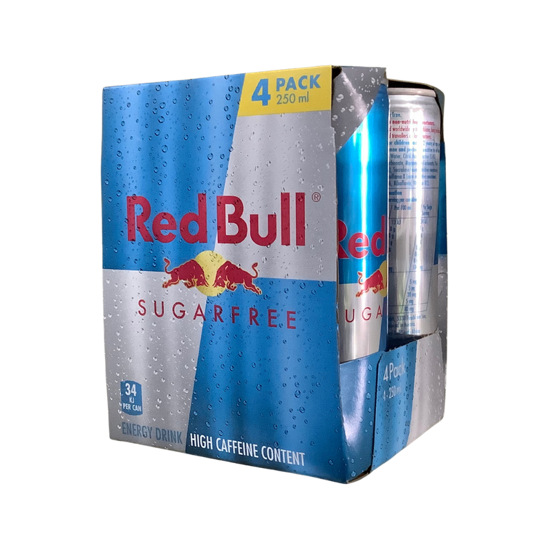 Red Bull Sugar Free 4 x 250ml