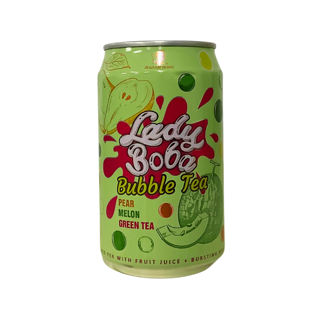 Lady Boba Bubble Tea Pear Melon Green Tea 320ml