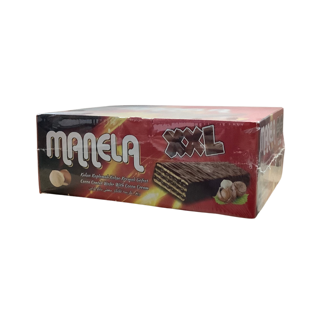 Manela XXL Chocolate Coated Wafer Box (24 x 65g)