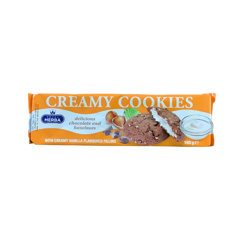 Creamy Cookies With Chocolate &amp; Hazelnuts 160g
