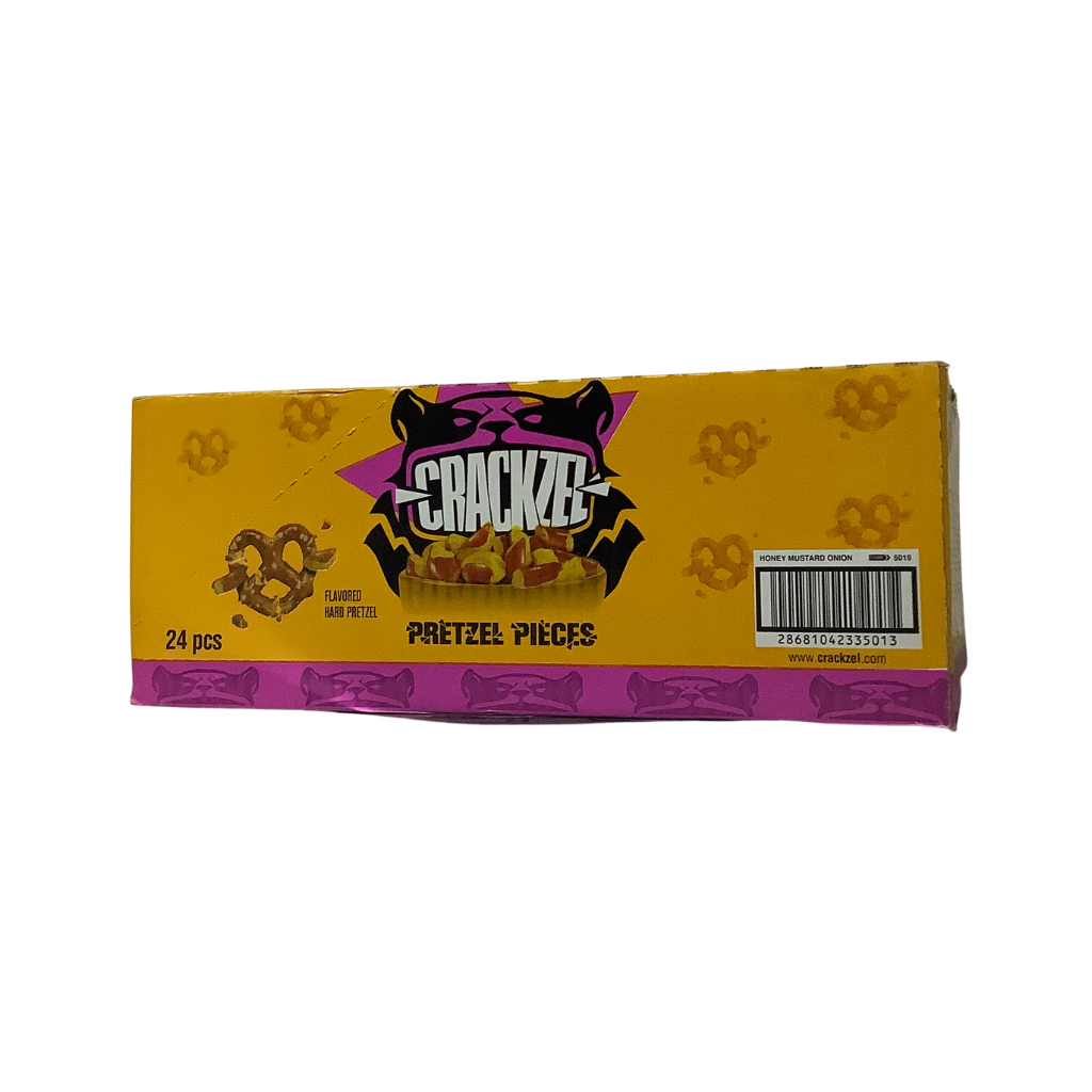 Crackzel Pretzel Pieces Honey Mustard Onion 24 x 85g