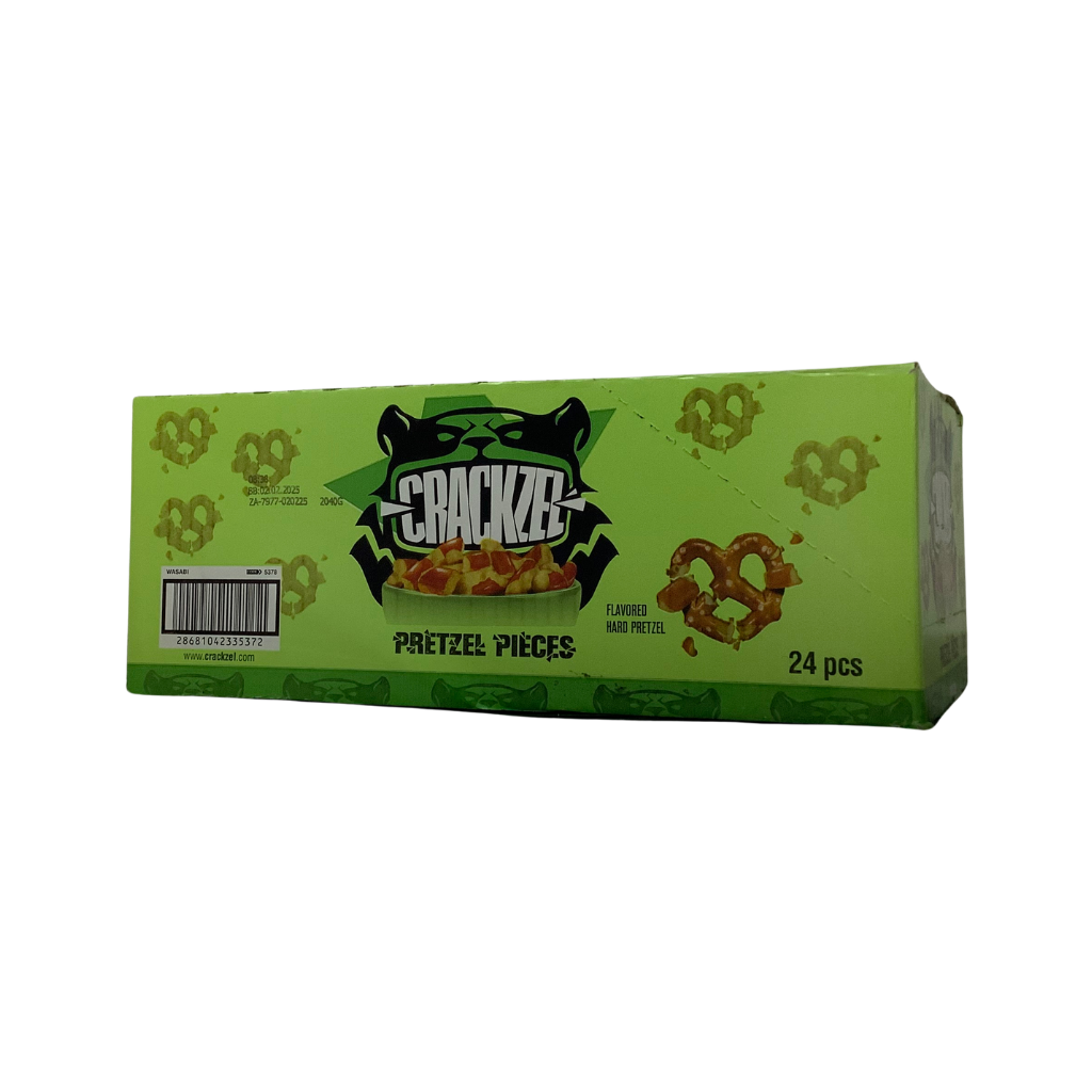 Crackzel Pretzel Pieces Wasabi 24 x 85g