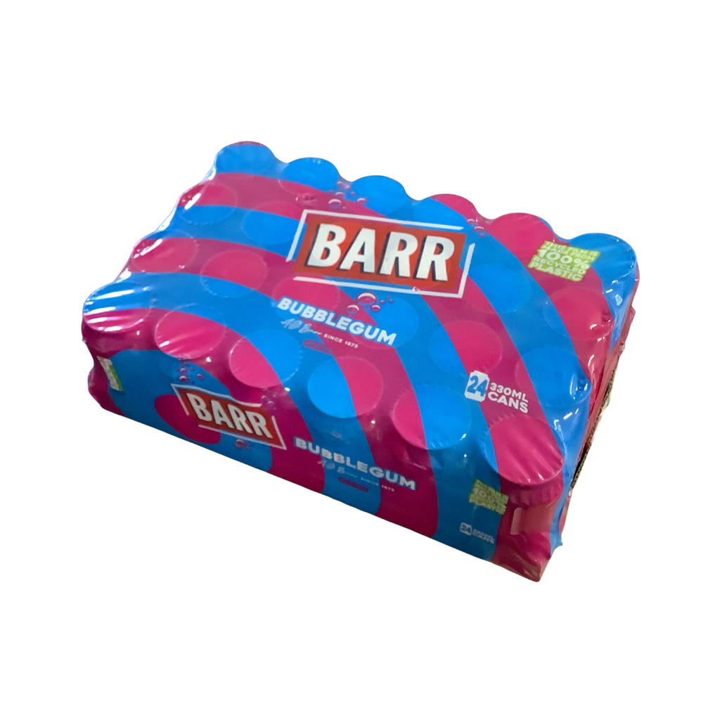 Barr Bubblegum Flavour No Sugar 24 x 330ml