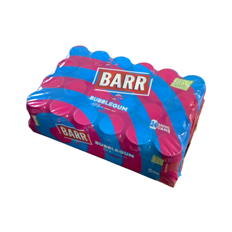 Barr Bubblegum Flavour No Sugar 24 x 330ml