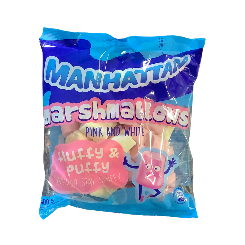 Manhattan Marshmallows Pink &amp; White 400g