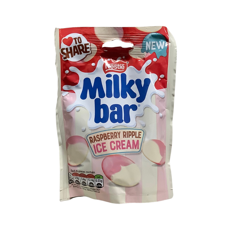Nestle Milkybar Raspberry Ripple Ice Cream 86g