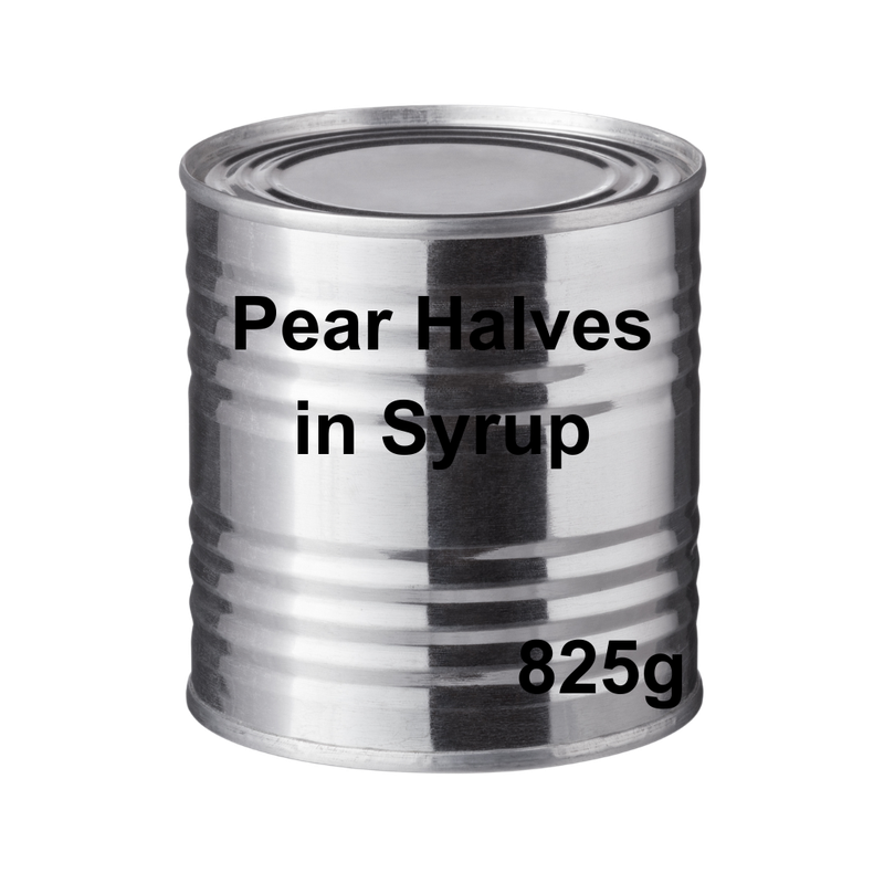 Canned Pear Halves In Syrup 825g