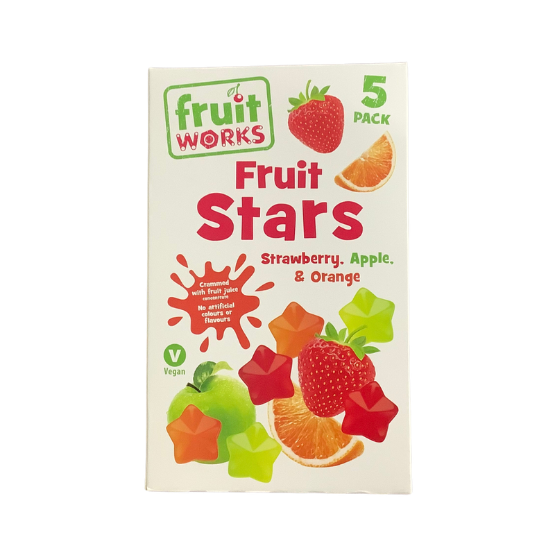 Fruit Works Fruit Stars 5 Pack 90g