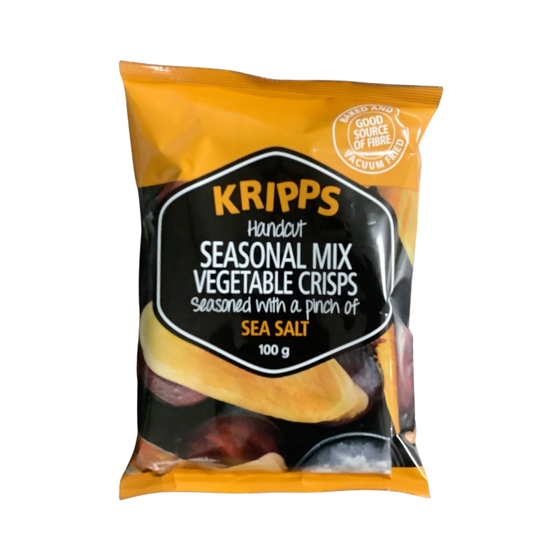 Kripps Handcut Seasonal Mix Vegetable Crisps Sea Salt 100g