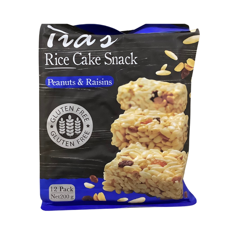 Tias Rice Cake Snack Peanuts &amp; Raisins 200g