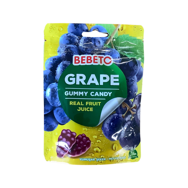 Bebeto Grape Gummy Candy 60g