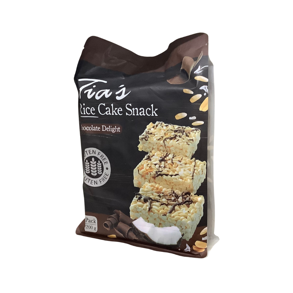 Tias Rice Cake Snack Chocolate Delight 200g