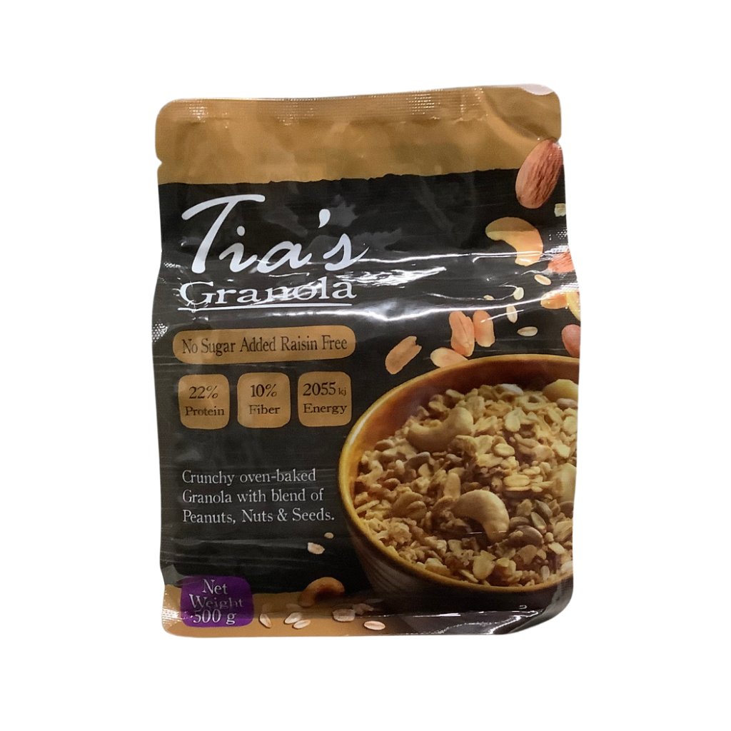 Tia's Granola No Sugar Added Raisin Free 500g