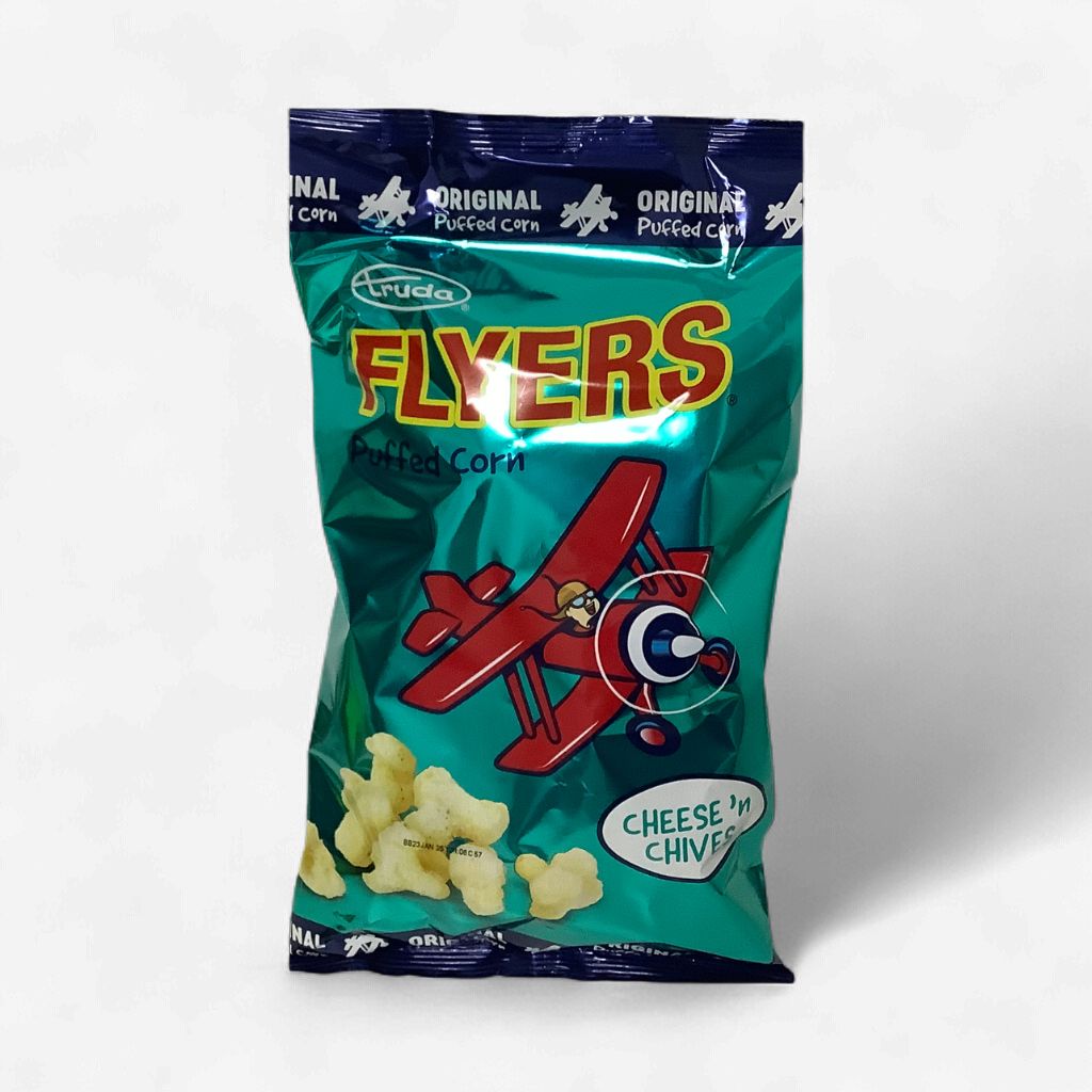 Flyers Puffed Corn Cheese n Chives  100g